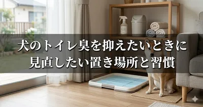 犬のトイレ臭を抑えたいときに見直したい置き場所と習慣