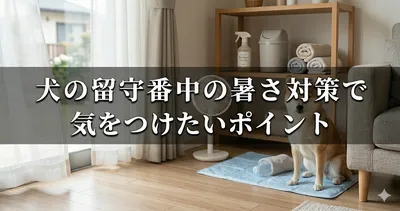 犬の留守番中の暑さ対策で気をつけたいポイント