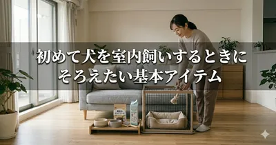初めて犬を室内飼いするときにそろえたい基本アイテム