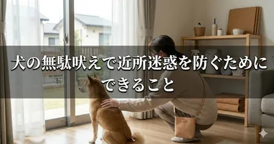 犬の無駄吠えで近所迷惑を防ぐためにできること