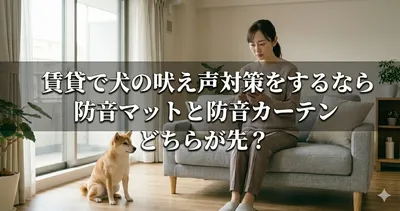 賃貸で犬の吠え声対策をするなら防音マットと防音カーテンどちらが先？