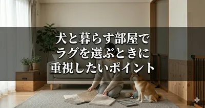 犬と暮らす部屋でラグを選ぶときに重視したいポイント