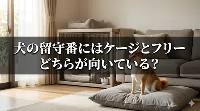 犬の留守番にはケージとフリーどちらが向いている？