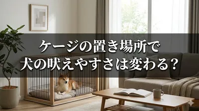 ケージの置き場所で犬の吠えやすさは変わる？