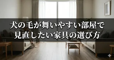 犬の毛が舞いやすい部屋で見直したい家具の選び方