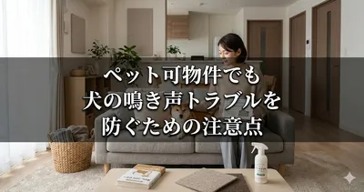 ペット可物件でも犬の鳴き声トラブルを防ぐための注意点